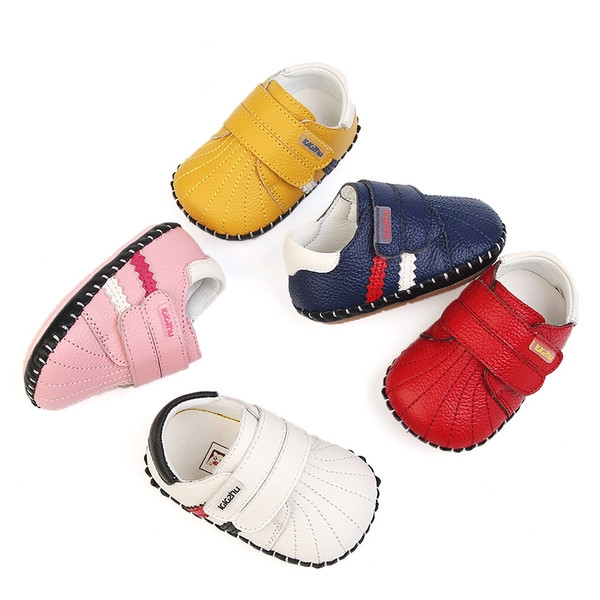 Пролетни бебешки обувки за момичета и момчета от еко кожа с лепенки