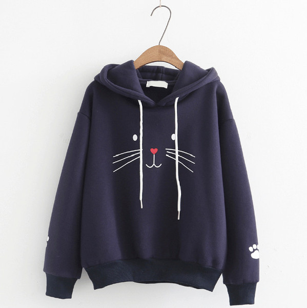 Μοντέρνο γυναικείο φούτερ με εφαρμογή σε τρία χρώματα