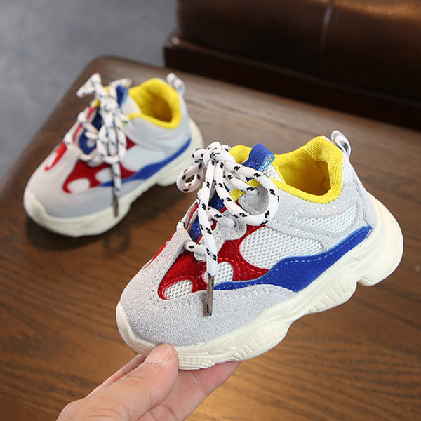 Бебешки обувки с връзки за момичета и момчета в два цвята