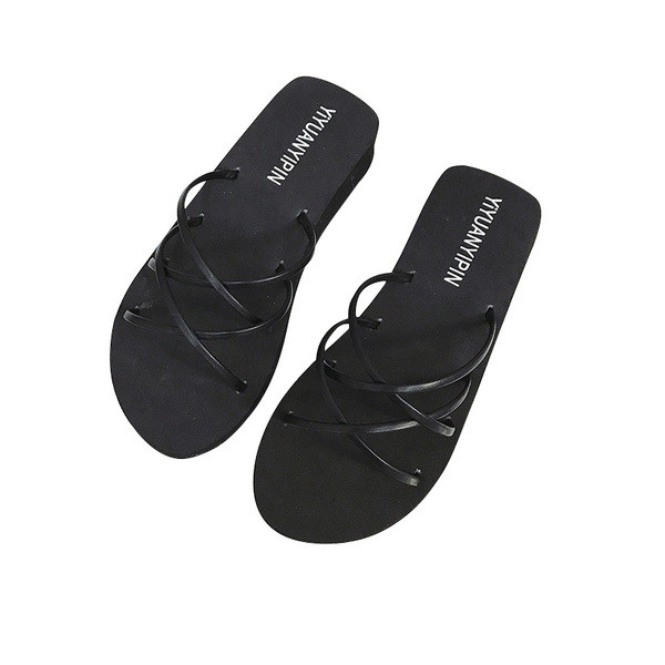 Ежедневни дамски чехли с тънки каишки в няколко цвята