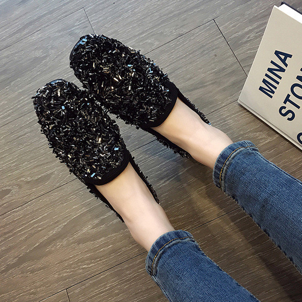 Актуални дамски лъскави мокасини в три цвята