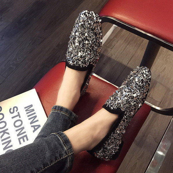 Актуални дамски лъскави мокасини в три цвята