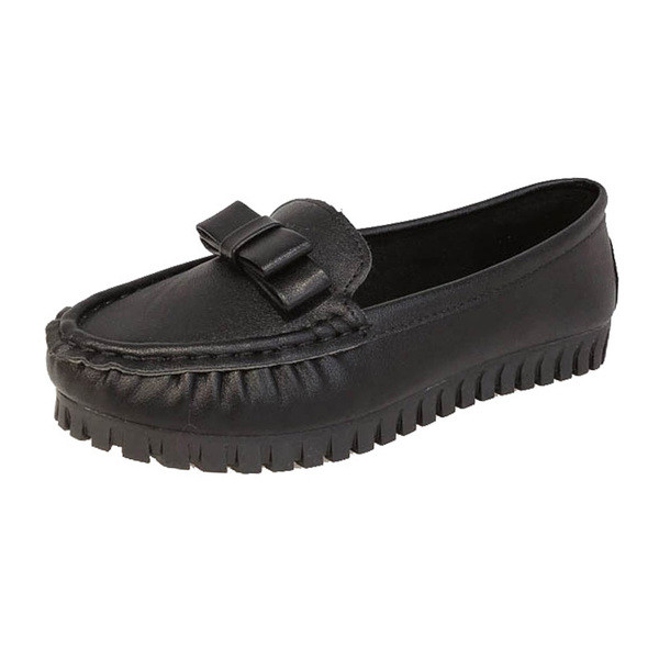 Ежедневни дамски мокасини от еко кожа с панделка в няколко цвята