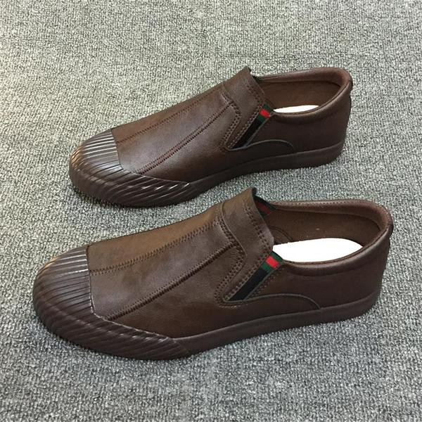 Мъжки обувки без връзки от еко кожа в няколко цвята