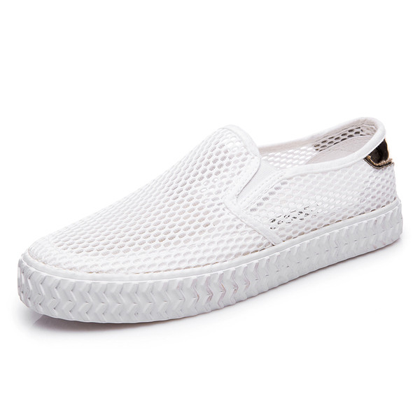 Дамски летни мокасини от мрежа в три цвята