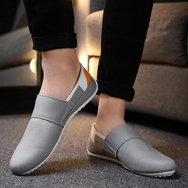 Ежедневни мъжки мокасини в преливащи цветове