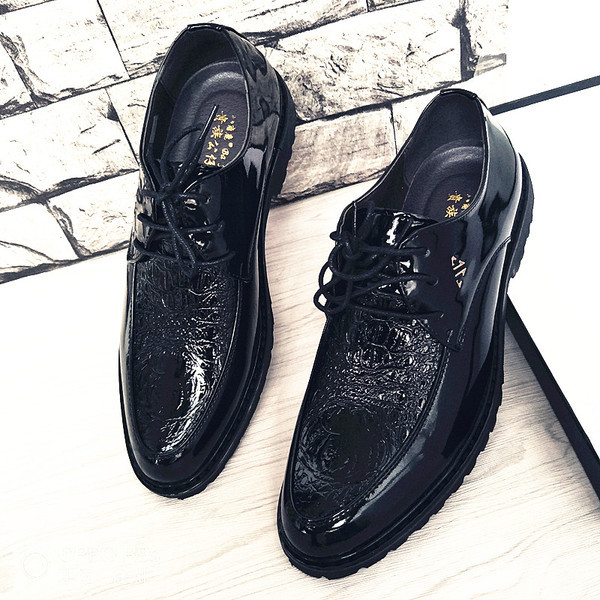 Мъжки официални обувки от еко кожа в два модела