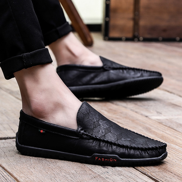 Мъжки семпли мокасини от еко кожа в три цвята