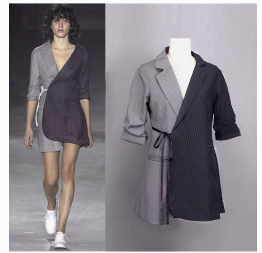 НОВО Модерно дамско сако с V-образно деколте 