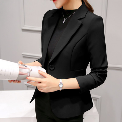 Модерно дамско сако с V-образно деколте в няколко цвята 