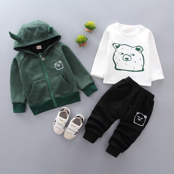 Детски комплект от три части с 3D елемент в няколко цвята