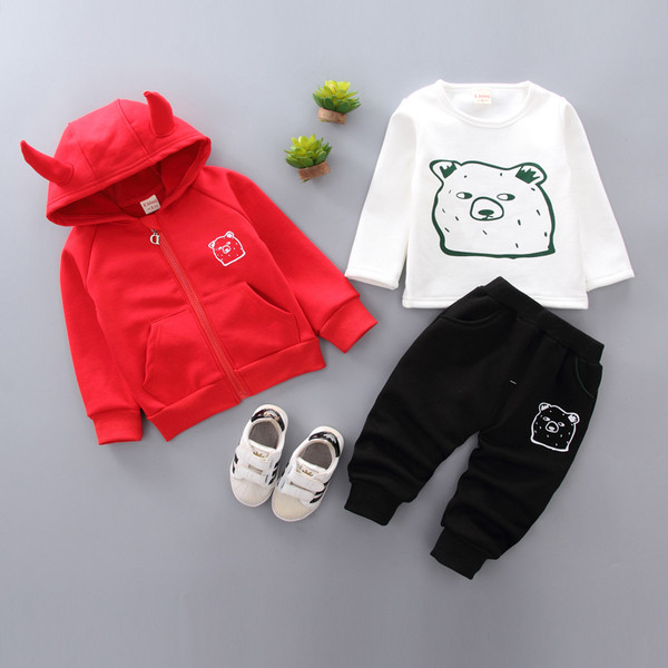 Детски комплект от три части с 3D елемент в няколко цвята