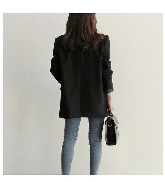 Jacheta clasica de dama in doua culori