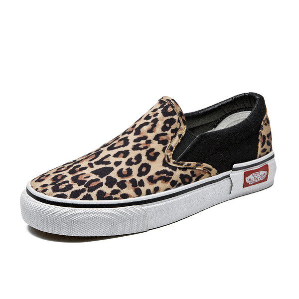Mocasini casual dama cu model leopard in doua culori