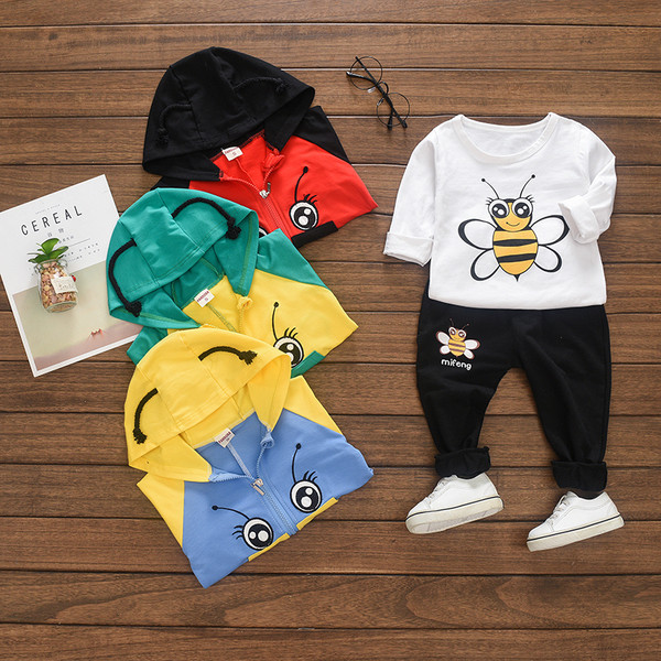 Set pentru copii din trei părți cu element 3D - potrivit pentru fete și băieți