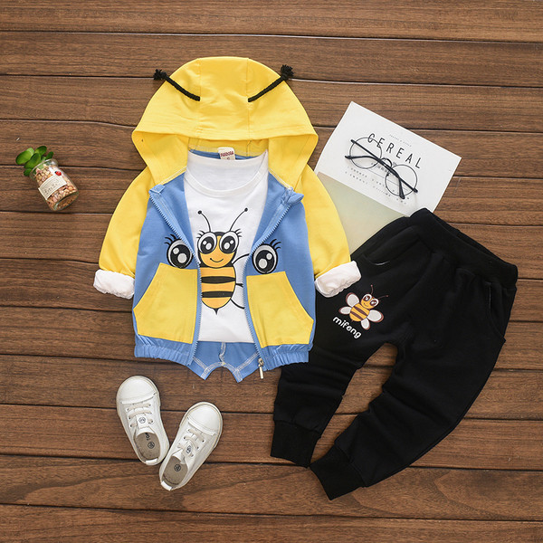 Set pentru copii din trei părți cu element 3D - potrivit pentru fete și băieți