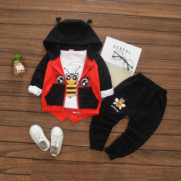 Set pentru copii din trei părți cu element 3D - potrivit pentru fete și băieți