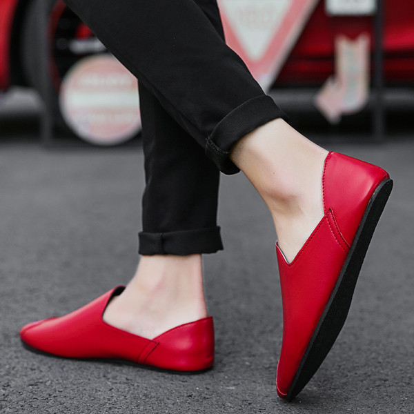 Mocasini casual barbatesti in trei culori din piele ecologica