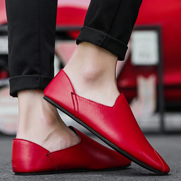 Mocasini casual barbatesti in trei culori din piele ecologica