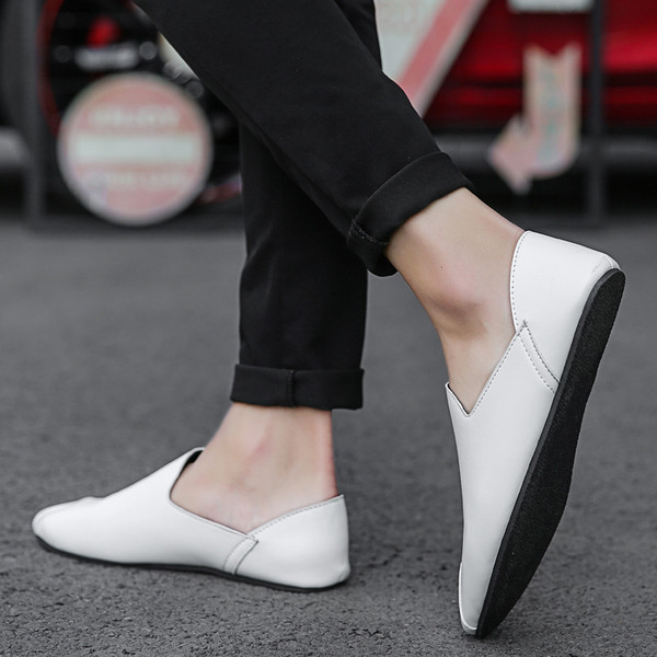 Mocasini casual barbatesti in trei culori din piele ecologica