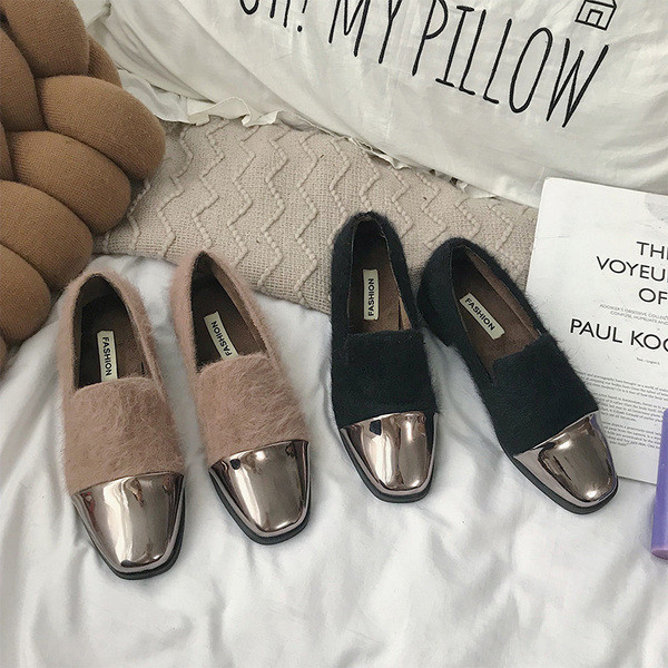 Mocasini moderni de dama in doua culori