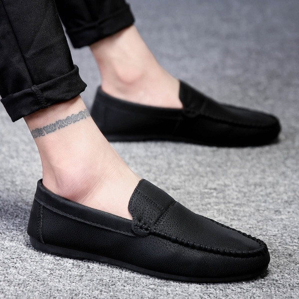 Mocasini puri barbatesti din piele ecologica in trei culori