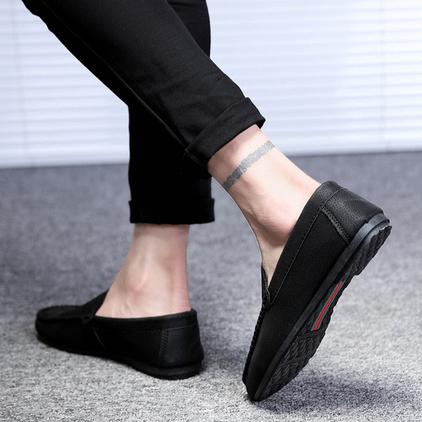 Mocasini puri barbatesti din piele ecologica in trei culori