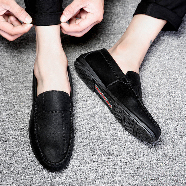 Mocasini puri barbatesti din piele ecologica in trei culori