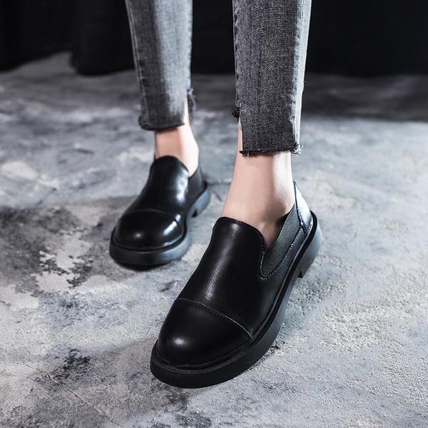 Mocasini eleganti de dama din piele ecologica de culoare maro si negru