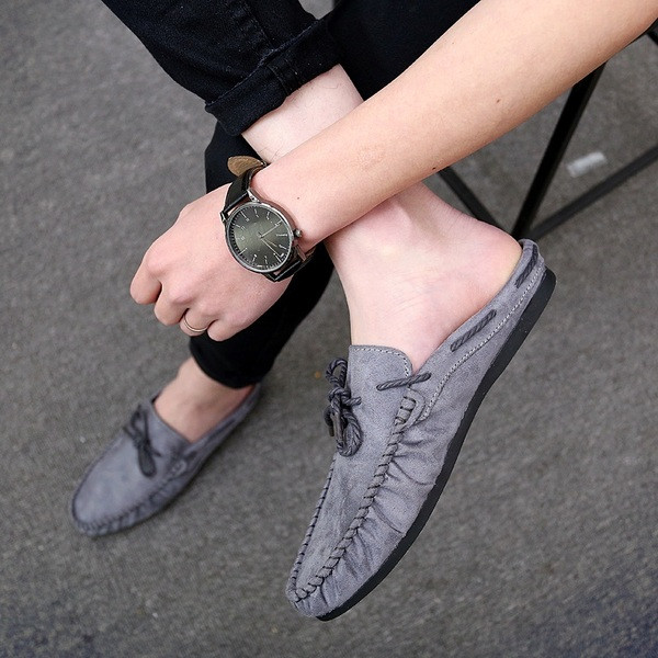 Ανδρικά μοντέρνα καθημερινά μοκασίνια με κορδόνια σε τρία χρώματα