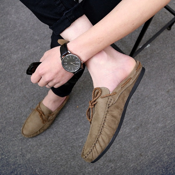 Ανδρικά μοντέρνα καθημερινά μοκασίνια με κορδόνια σε τρία χρώματα