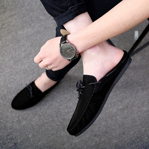 Ανδρικά μοντέρνα καθημερινά μοκασίνια με κορδόνια σε τρία χρώματα