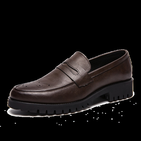 Ανδρικά κομψά  παπούτσια σε δύο χρώματα χωρίς κορδόνια από οικολογικό δέρμα