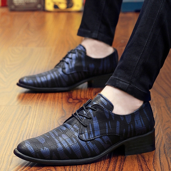 Pantofi formali pentru barbati cu talpa plate si sireturi in mai multe culori