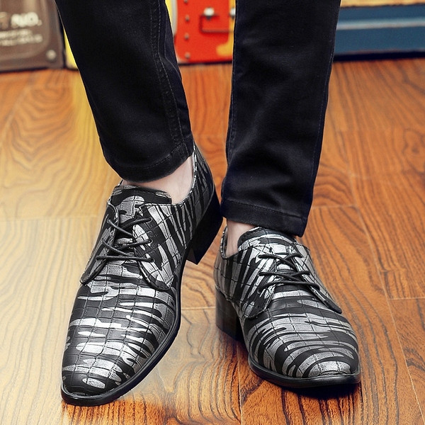 Pantofi formali pentru barbati cu talpa plate si sireturi in mai multe culori