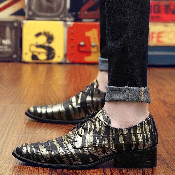 Pantofi formali pentru barbati cu talpa plate si sireturi in mai multe culori