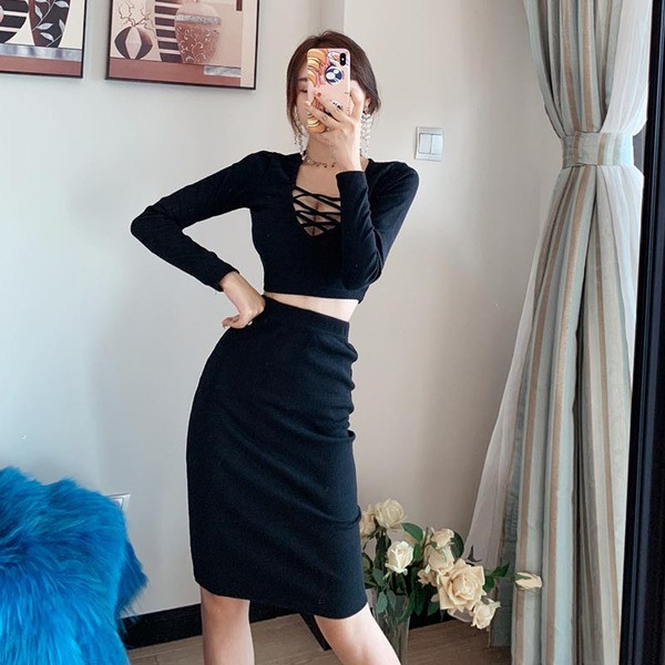 Set elegant pentru femei în negru