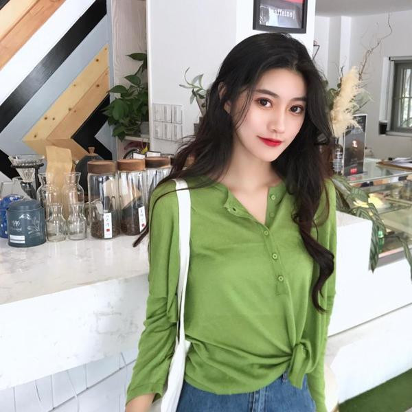 Γυναικεία φαρδιά μπλούζα με κουμπιά σε τρία χρώματα