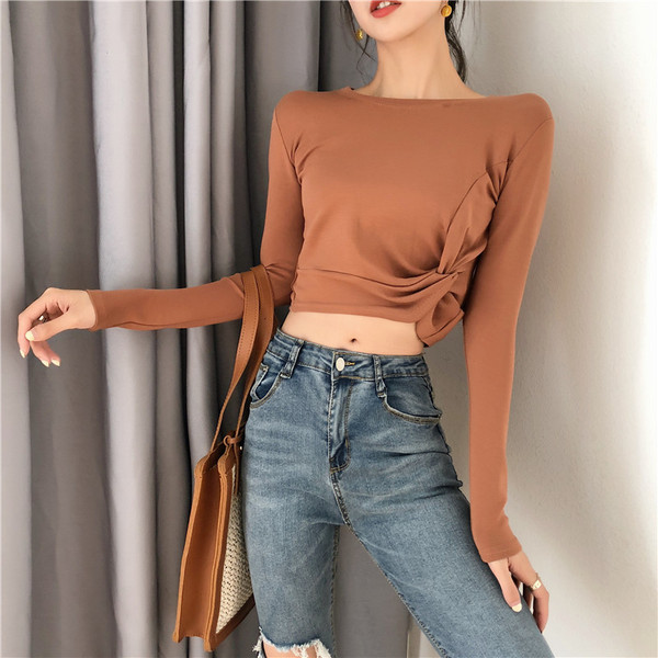 Καθημερινή γυναικεία  μπλούζα με κοντό μανίκι σε τέσσερα χρώματα