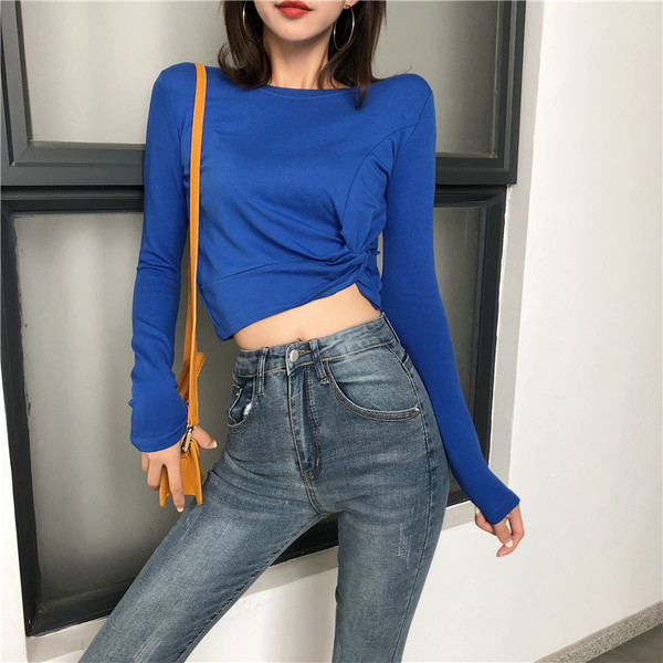 Καθημερινή γυναικεία  μπλούζα με κοντό μανίκι σε τέσσερα χρώματα