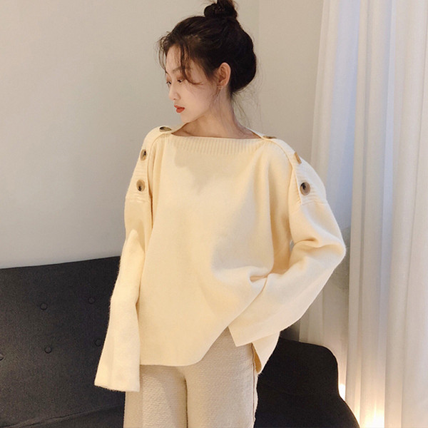 Μοντέρνα γυναικεία μπλούζα με κουμπιά σε δύο χρώματα