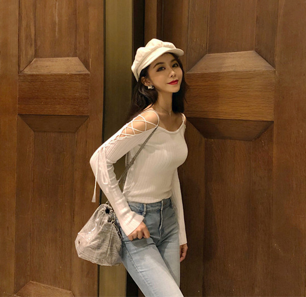 Καθημερινή  γυναικεία μπλούζα με κορδόνια στα  μανίκια