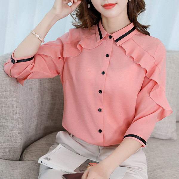 Modern női ing három színben 3/4-es ujjal