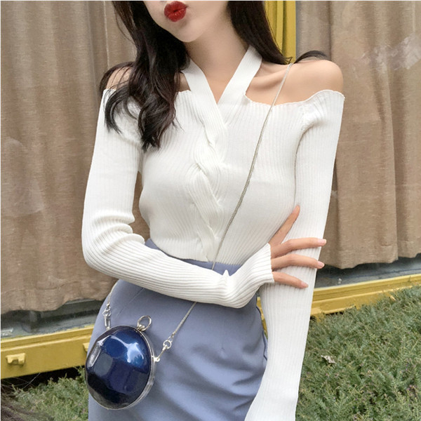 Modern női blúz nyitott vállú, különböző színekben