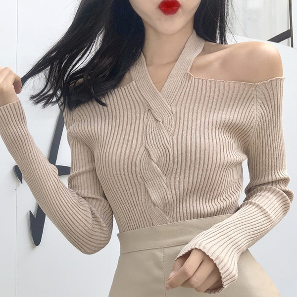 Modern női blúz nyitott vállú, különböző színekben