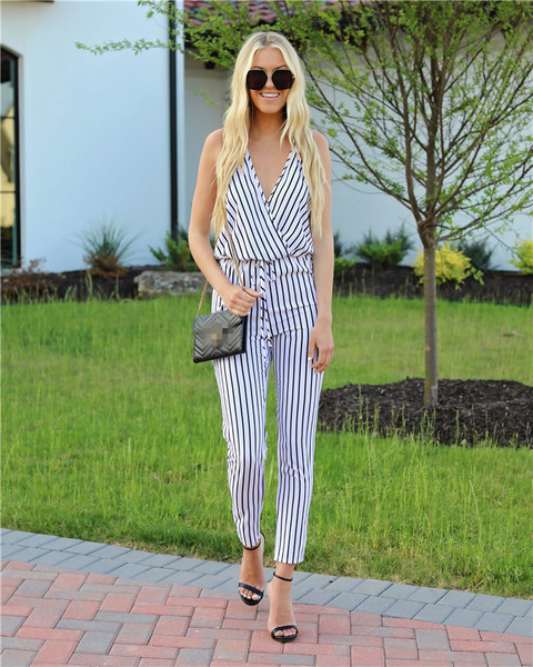 HIT Modern női csíkos overall
