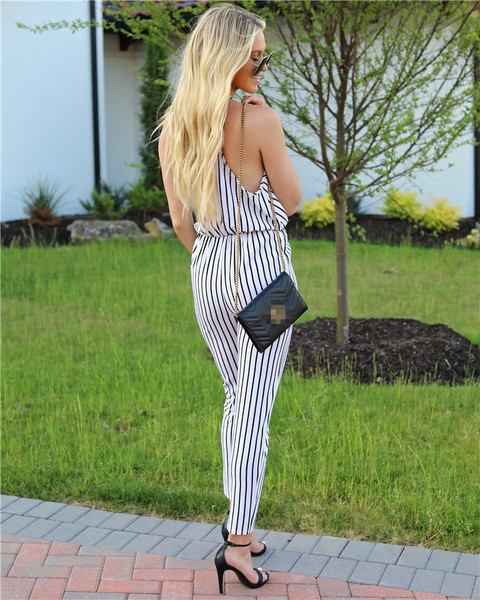 HIT Modern női csíkos overall