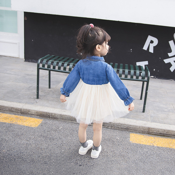 Modern gyerekruha modell tüll és széles ujjú