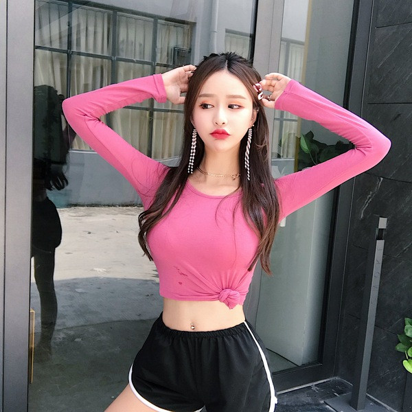 Bluza scurta dama sport-casual in doua culori