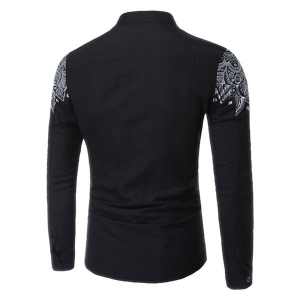 Stílusos férfi ing rátéttel, két színben